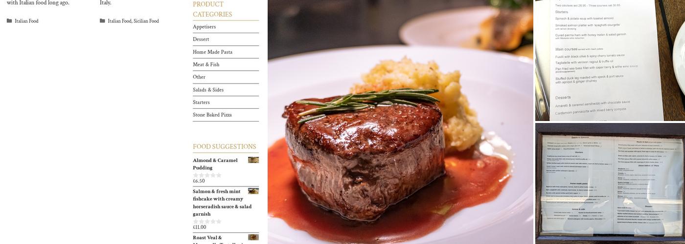 Luce e Limoni - Italian (Sicilian) Restaurant Menu