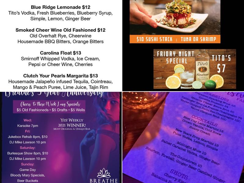 Breathe Event Lounge & Catering Menu