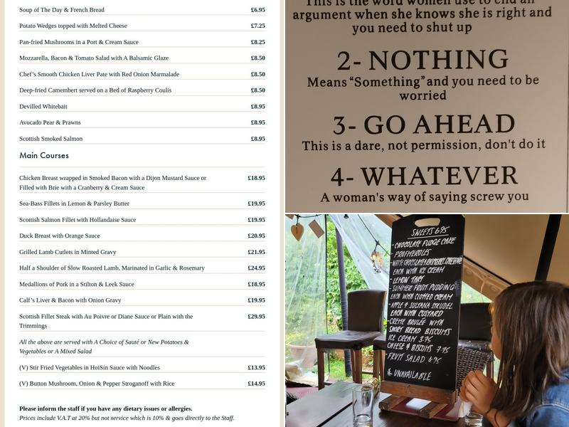 The Duke of Edinburgh, Winkfield Menu