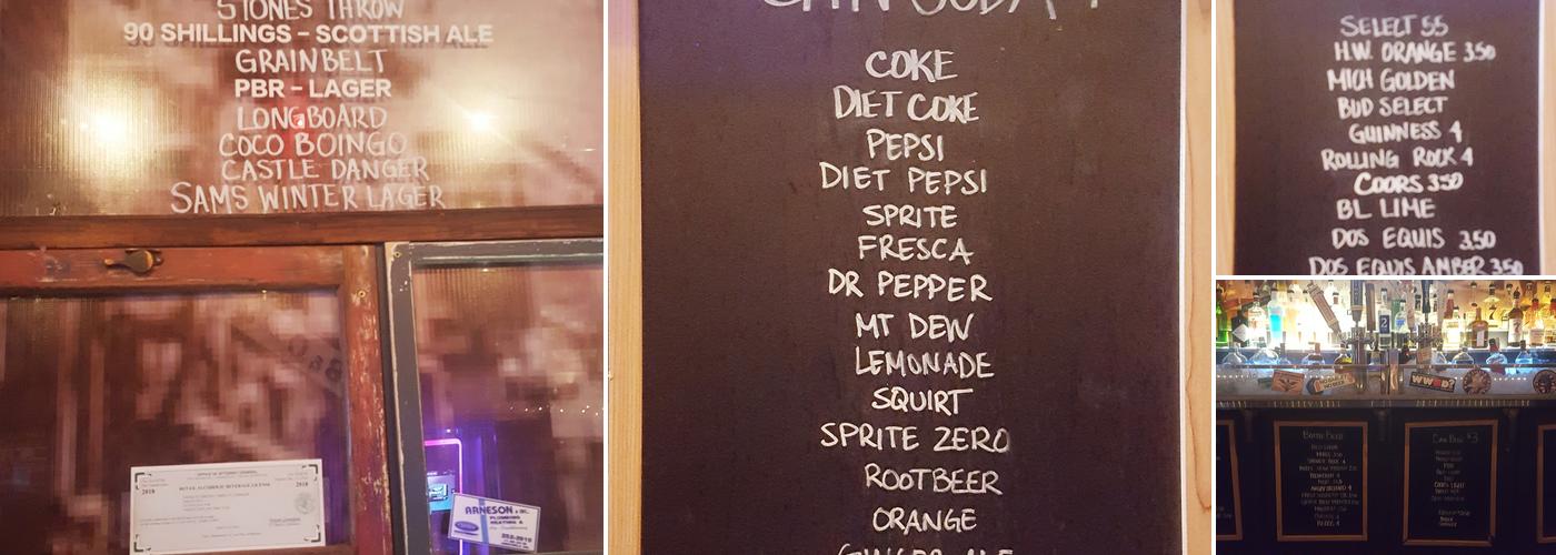 Freds Den Menu