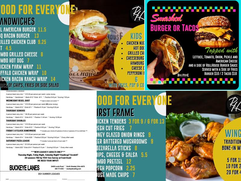 Roll House Lounge Menu