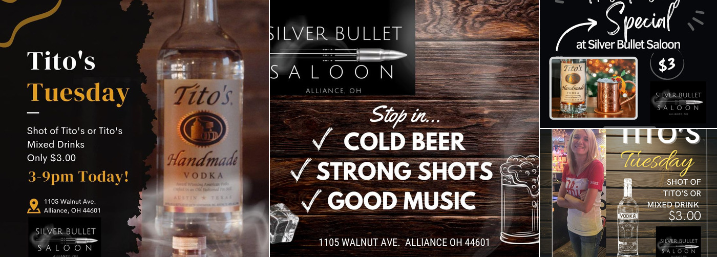 Silver Bullet Saloon Menu