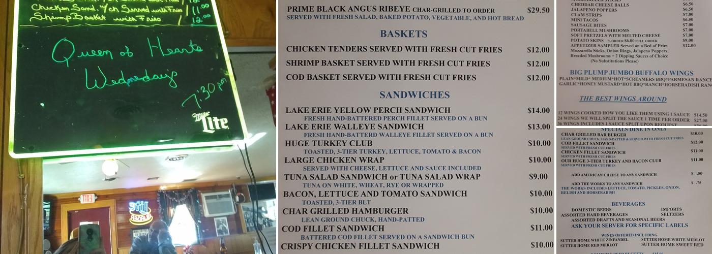 Triangle lounge Menu