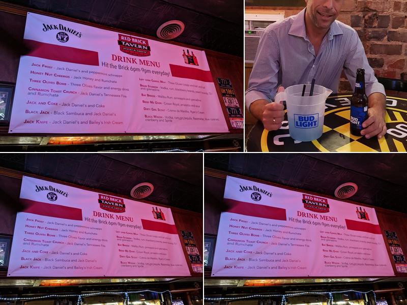 The Red Brick Tavern Menu