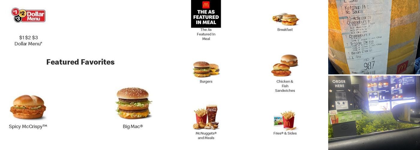 McDonald's Menu