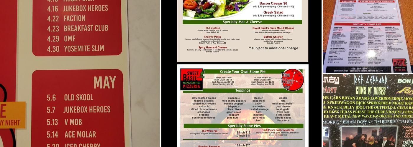 Time Warp Bar Menu