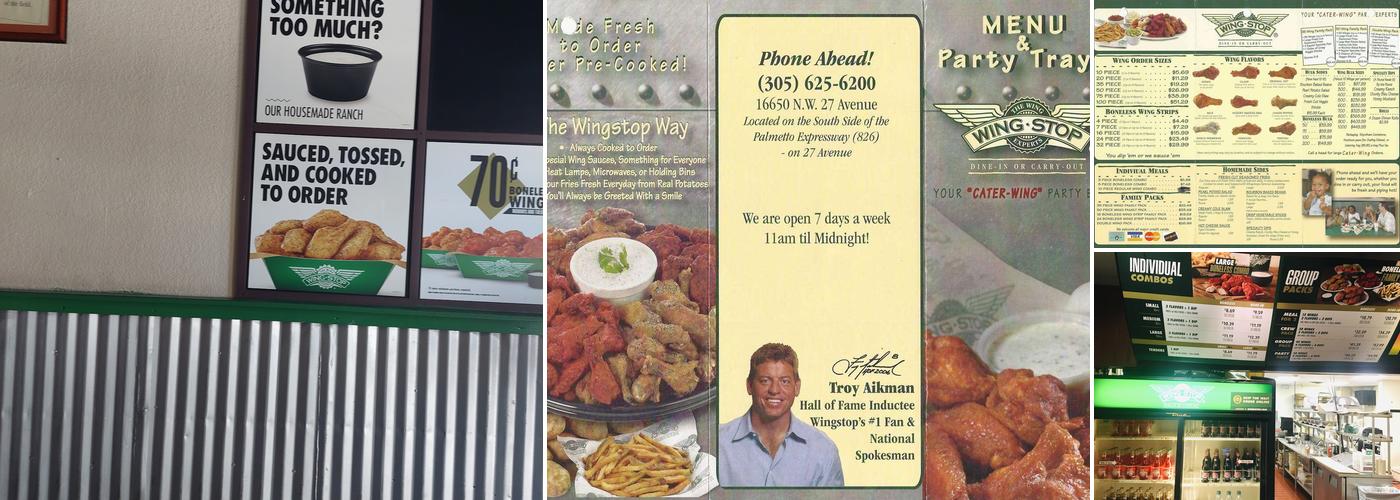Wingstop Menu