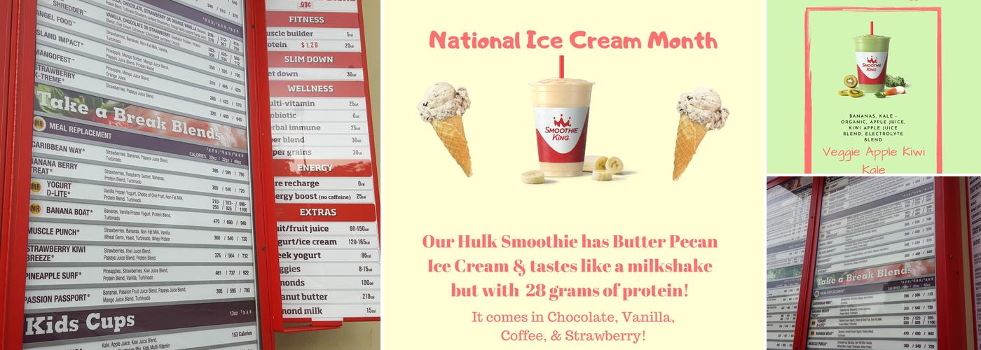 Smoothie King Menu