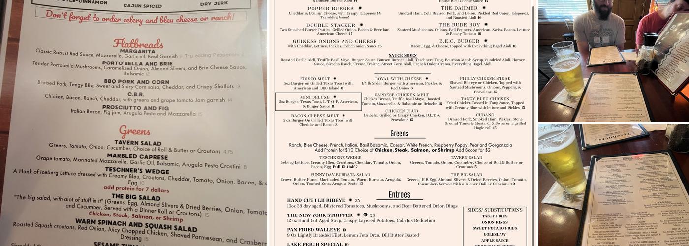 Teschner's Tavern Menu