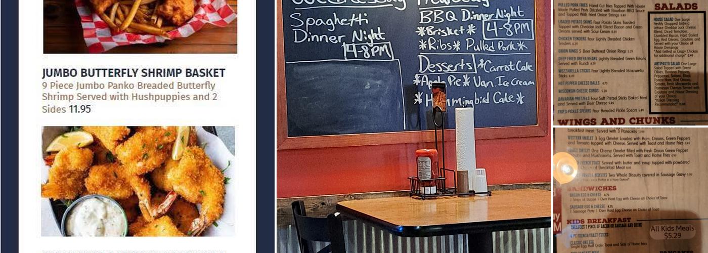 Friendly Tavern Menu