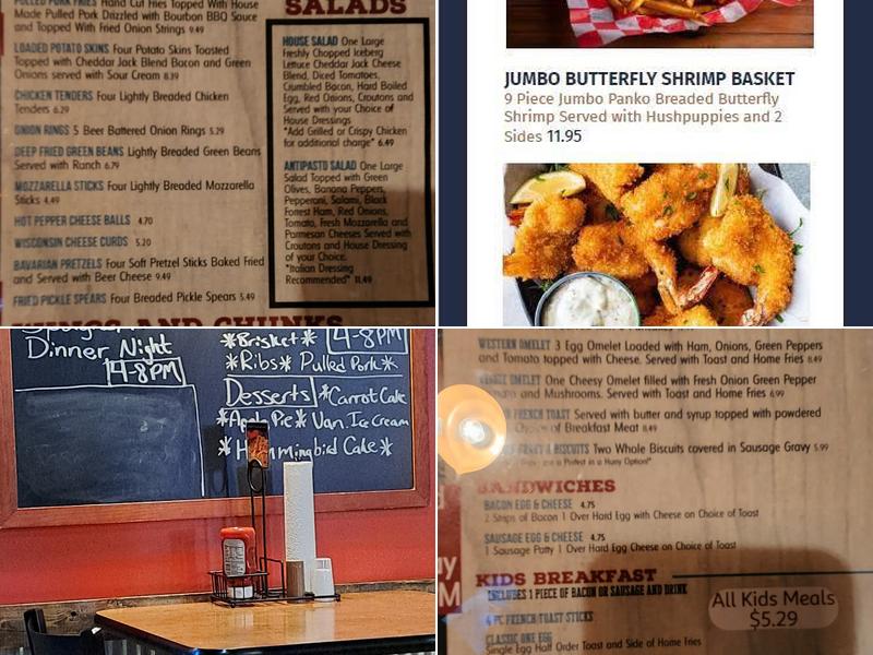 Friendly Tavern Menu