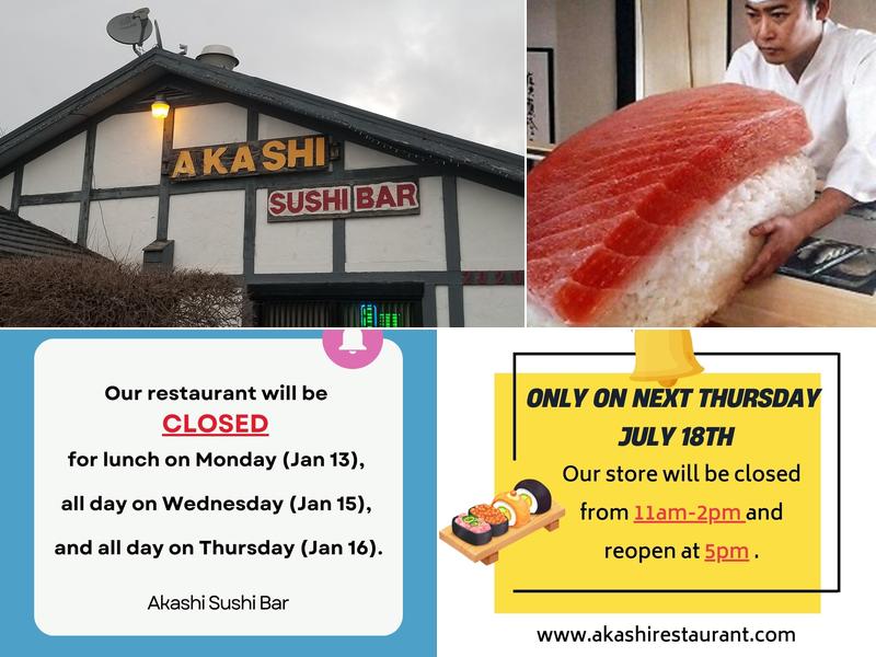 Akashi Sushi Bar 2020 Harshman Rd, Dayton