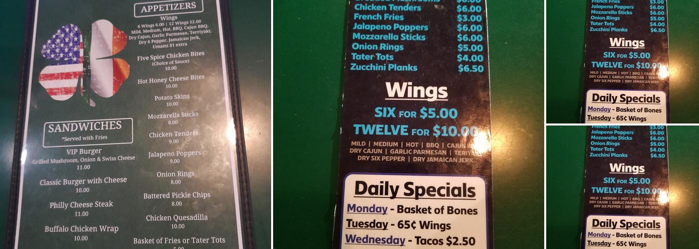 VIP Menu