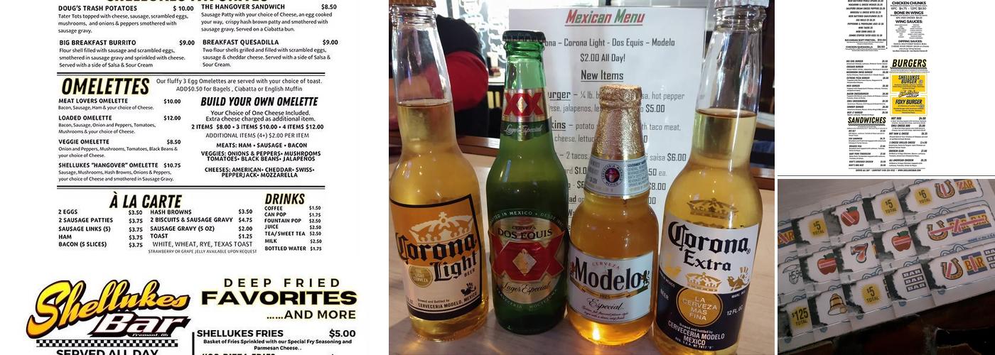Shellukes Bar & Grill Menu