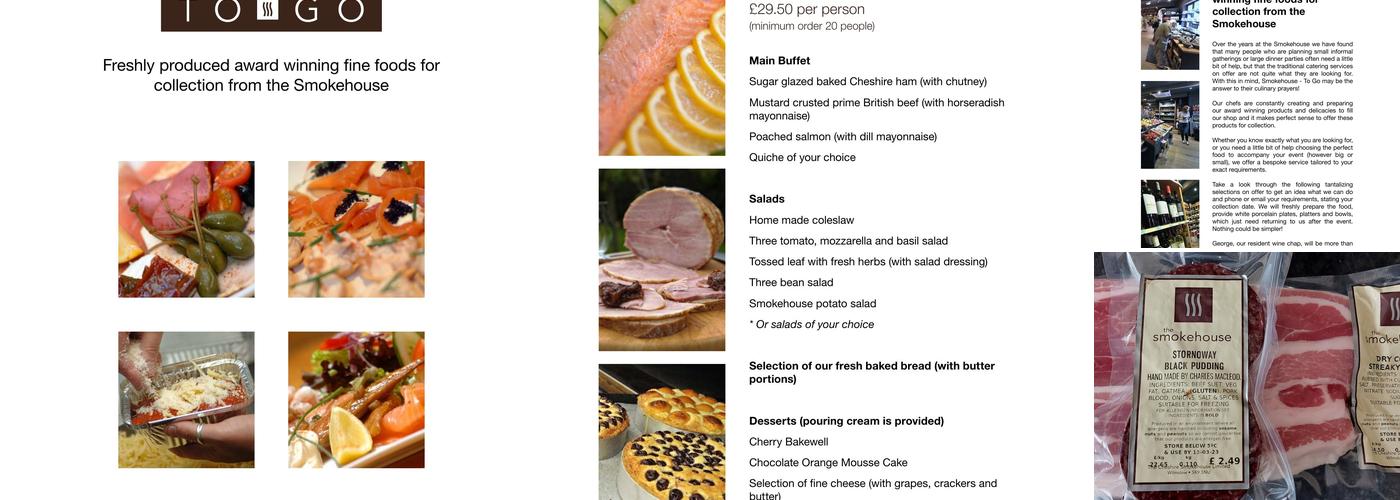 The Cheshire Smokehouse Menu