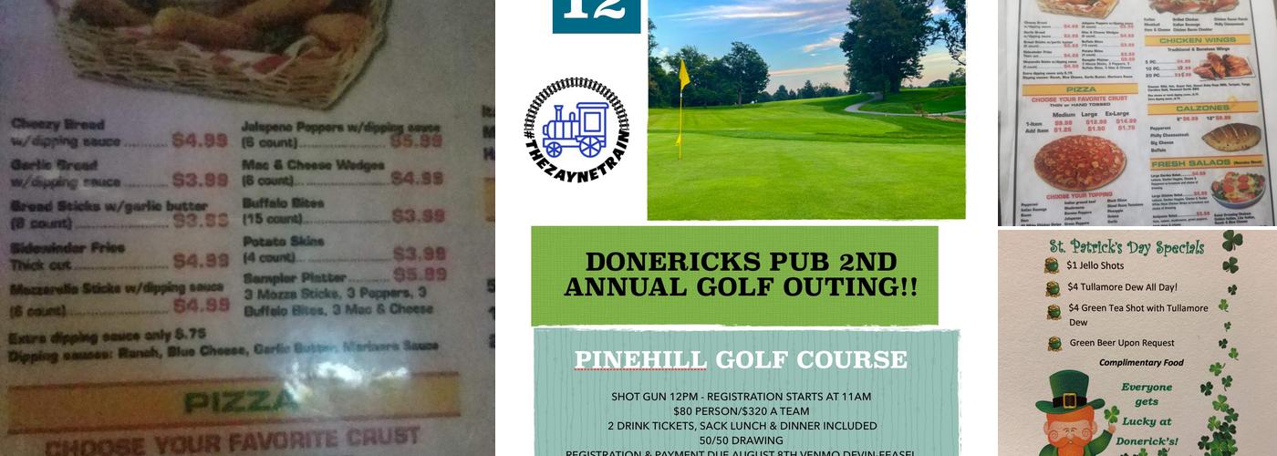 Donerick's Pub Menu