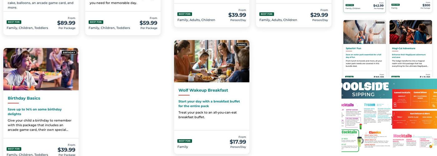 Grizzly Rob's Bar Menu