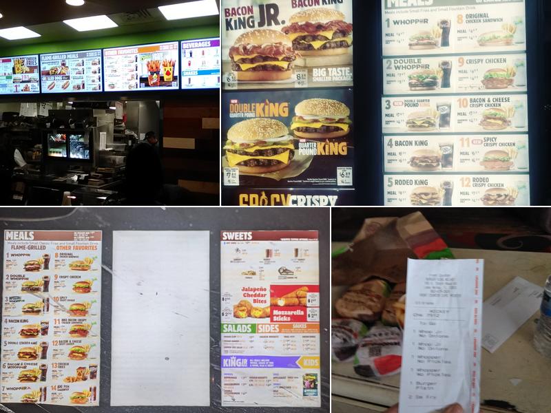 Burger King Menu