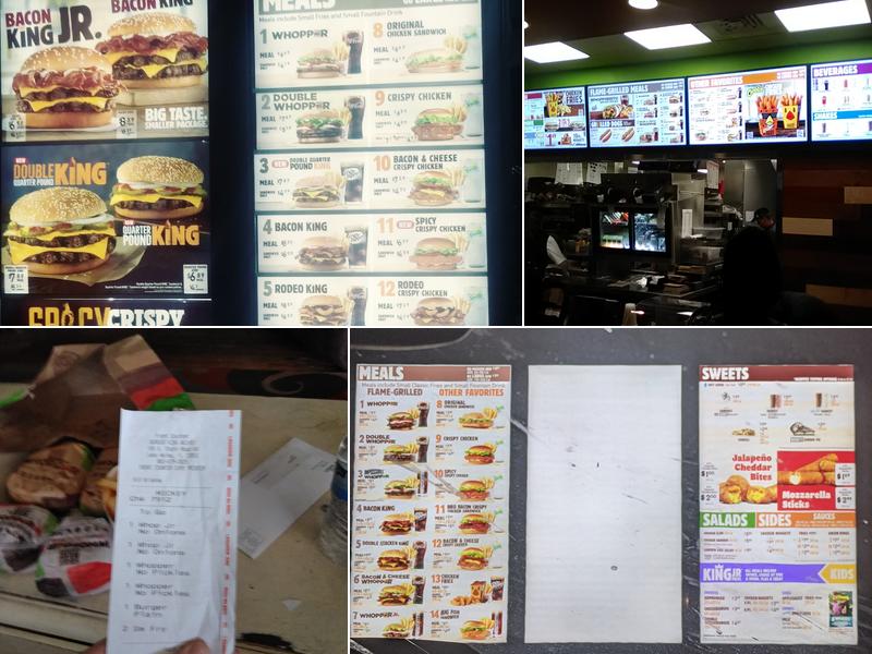 Burger King Menu