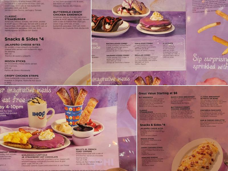 IHOP Menu