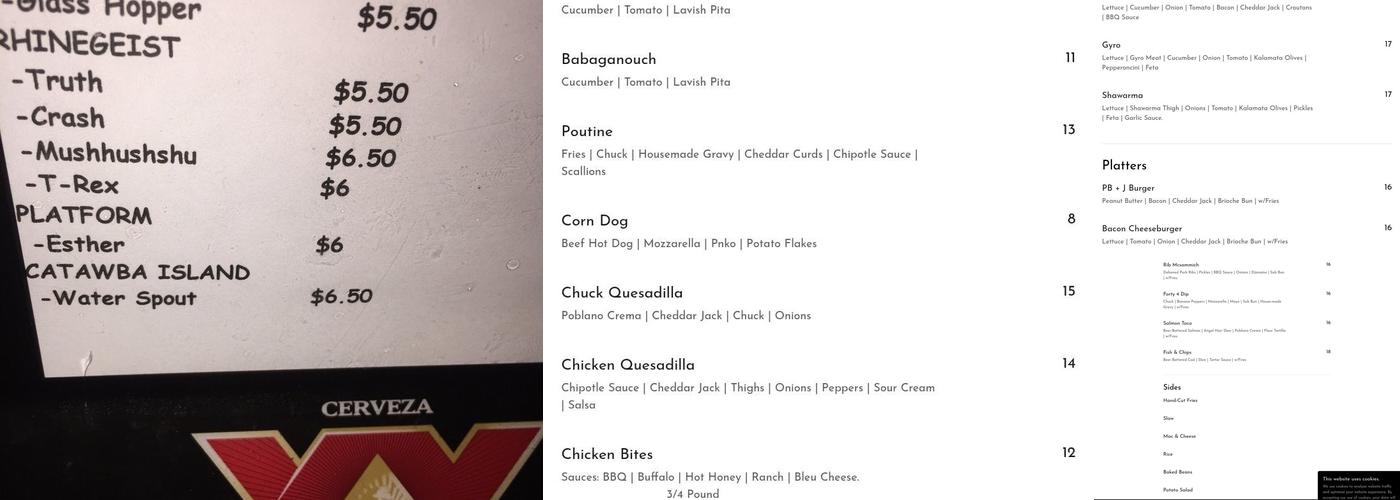 Table Forty 4 Menu