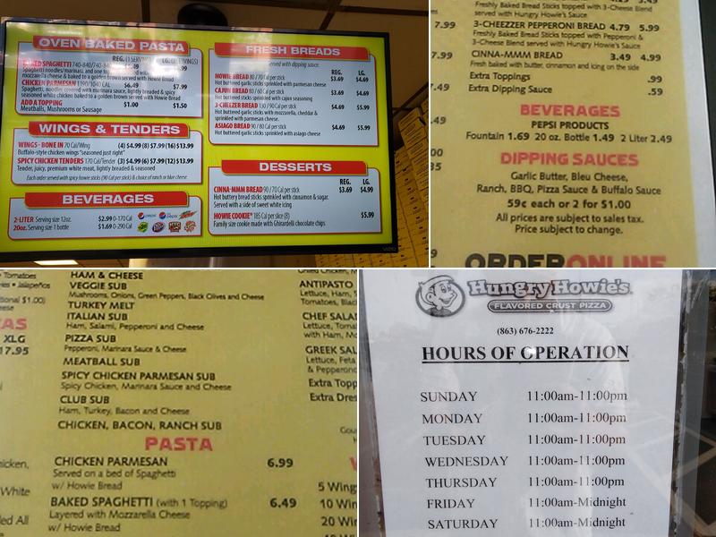 Hungry Howie's Pizza & Subs Menu