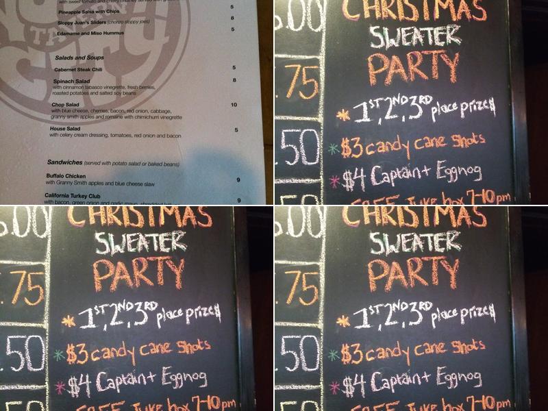 North City Tavern Menu