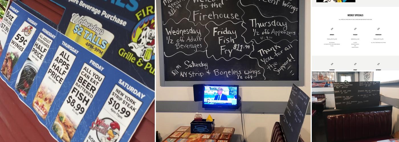 Rootstown Firehouse Grille & Pub Menu