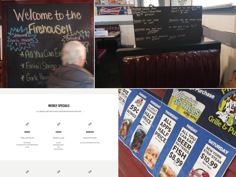 Rootstown Firehouse Grille & Pub Menu