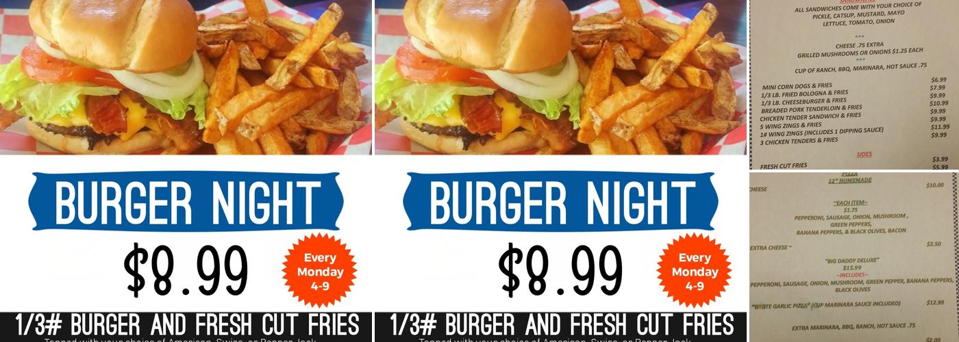 Wee Willy's - Marblehead, OH Menu