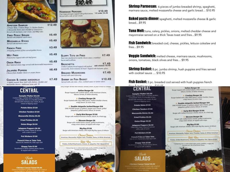 Gen's 176 Bar & Grille Menu