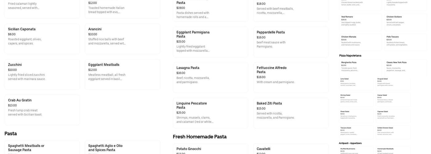 Geno's Front Street Cafe Menu