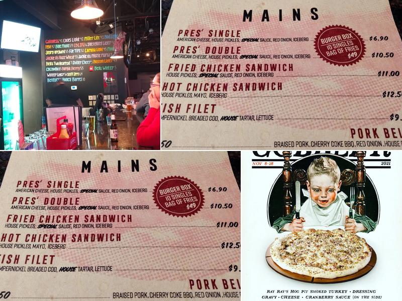 Woodland's Backyard Menu