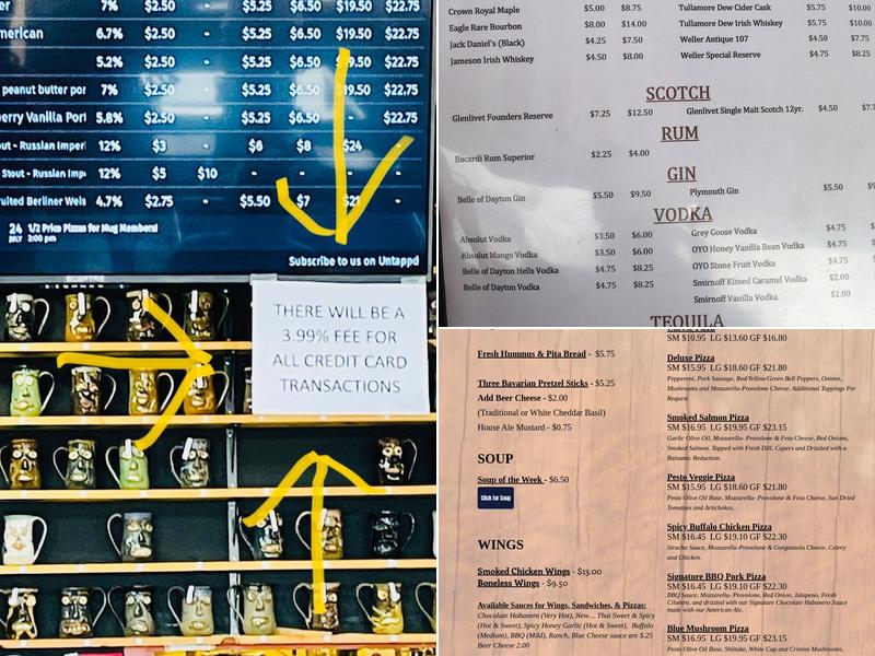 The Hairless Hare Brewery Menu