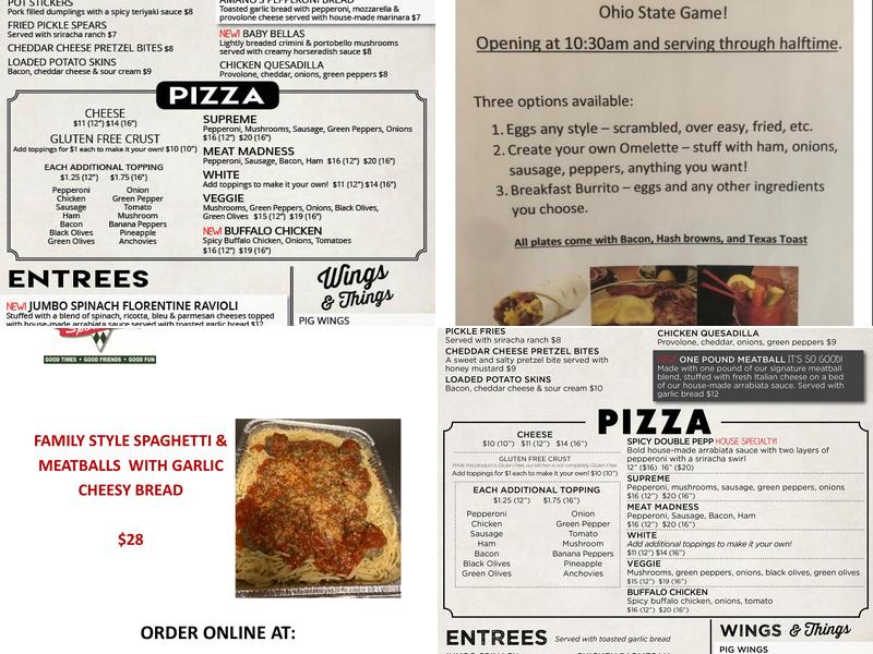 Amano's Menu