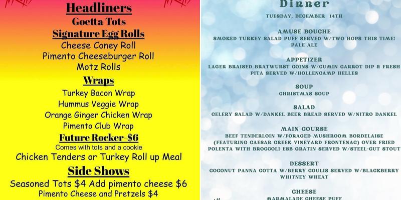 Devil Wind Brewing Menu