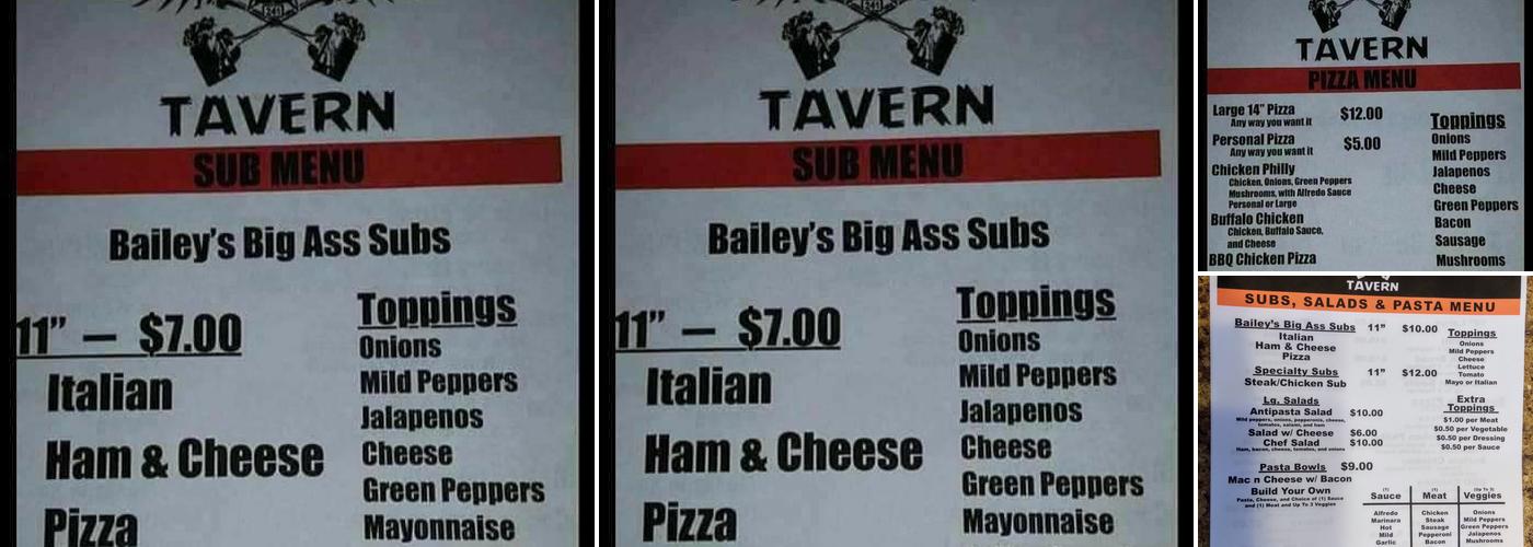 Road Dogs Tavern Menu