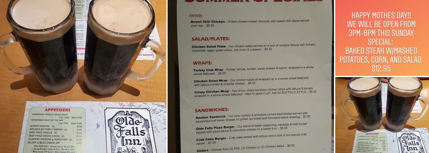 Olde Falls Inn Menu