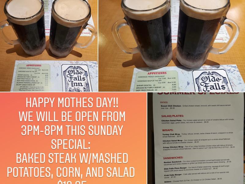 Olde Falls Inn Menu