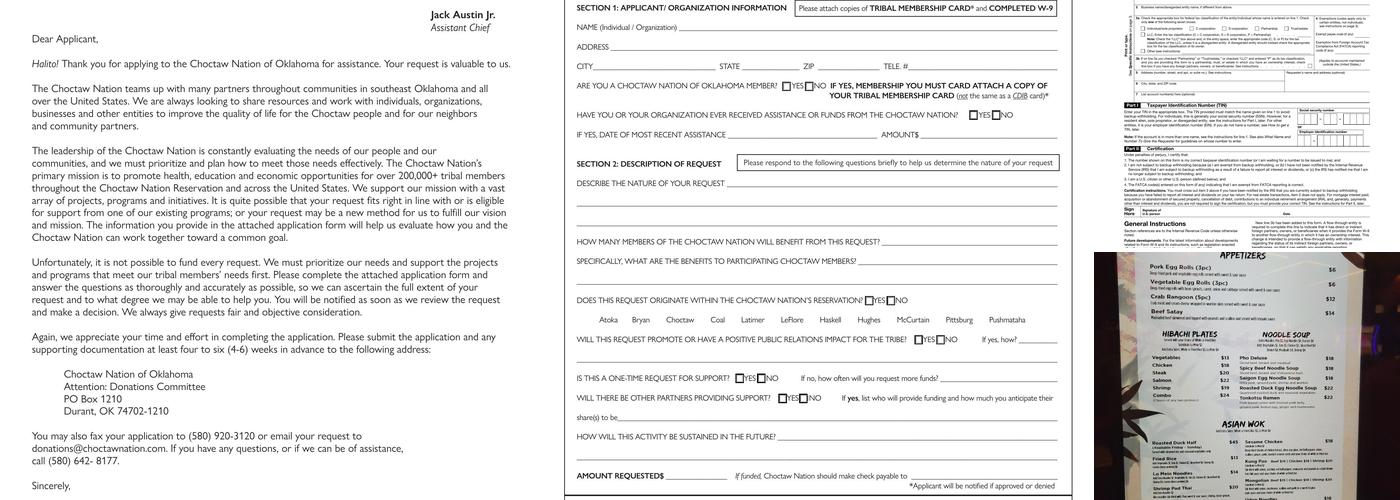 Bamboo Noodle Bar Menu