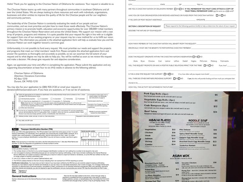 Bamboo Noodle Bar Menu