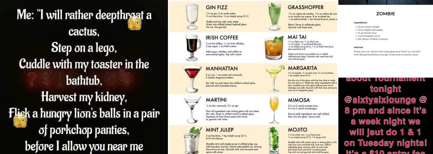 66 Lounge Menu