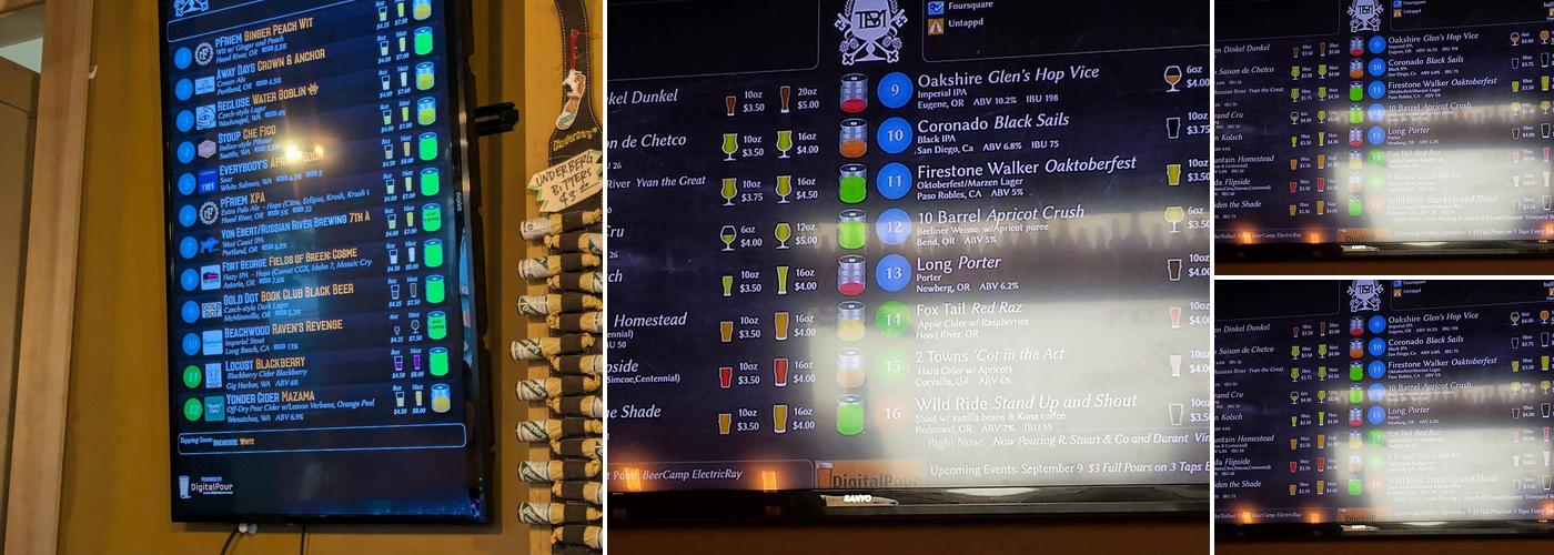 The Bitter Monk Menu