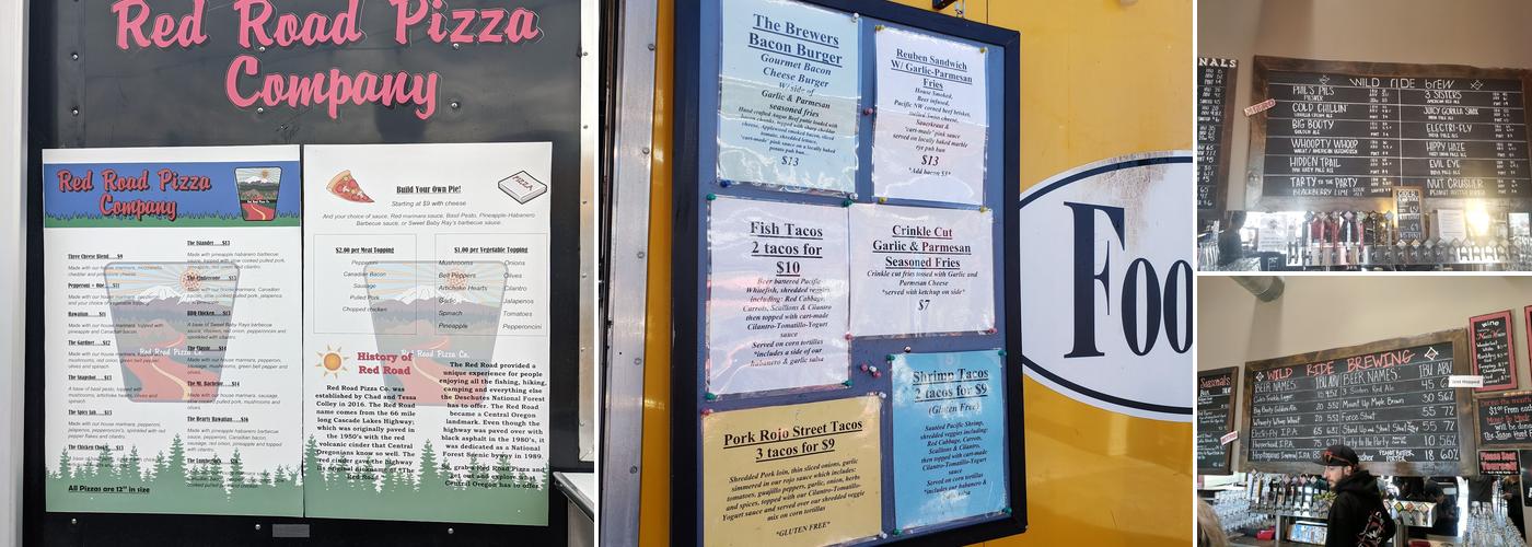 Wild Ride Brewing Menu