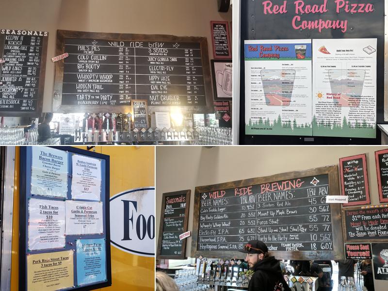 Wild Ride Brewing Menu
