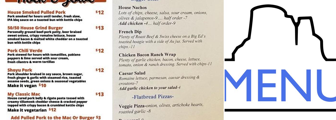 Rimrock Taphouse Menu