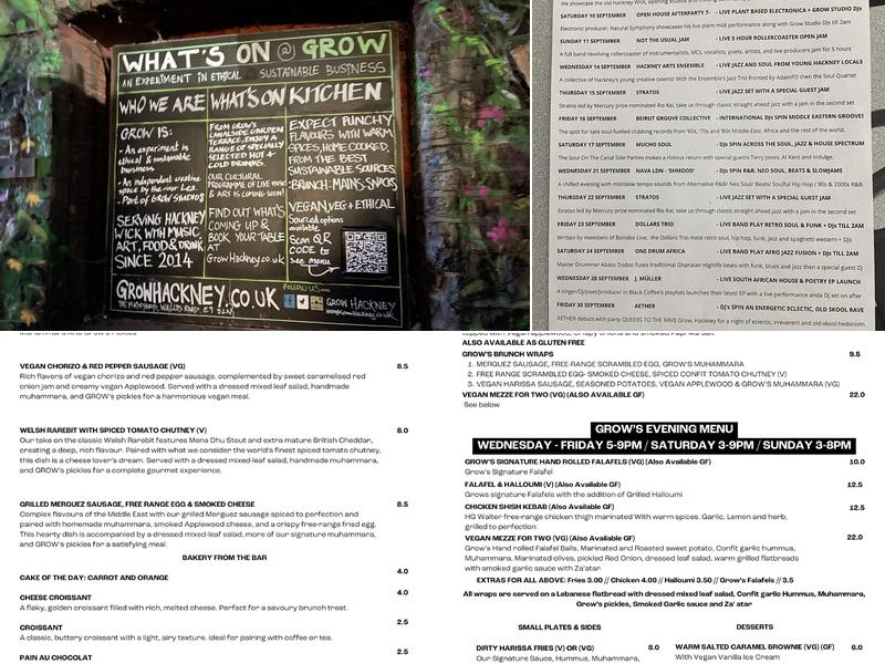 Grow Menu