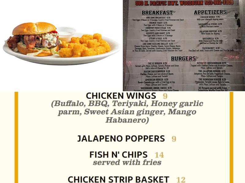 The End Zone Menu