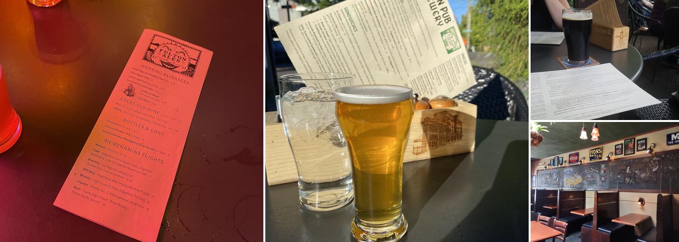 McMenamins Fulton Pub & Brewery Menu