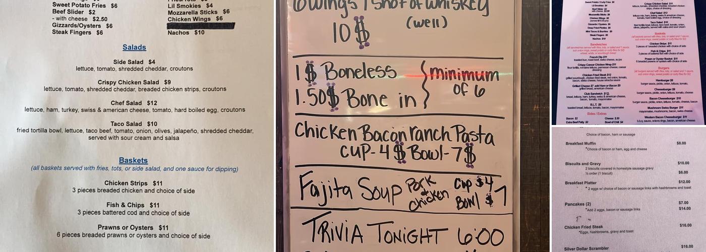 Olde Silver Dollar Menu